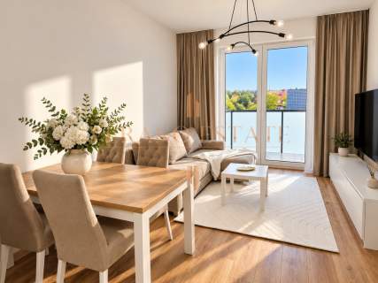 Nowoczesne 41 m Wysoki standard Balkon Garaż podziemny 