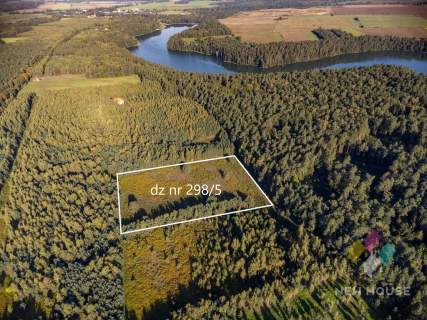 Działka na Mazurach w gminie Grunwald w otoczeniu lasów i jezior