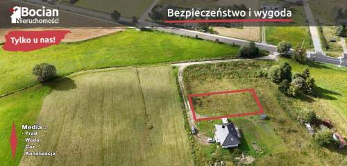 Płaska Działka Budowlana -Lniska