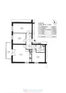 Mieszkanie w centrum miasta - 71,39 m2