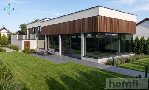 Nowoczesny design z betonu 2 tarasy 248 m2