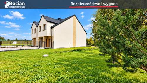 Funkcjonalny, słoneczny bliźniak z dużym ogrodem 