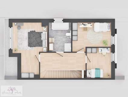 Skrajny segment 112m2 z ogrodem 500m2 - przy lesie