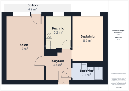 2 pokoje, osobna kuchnia, Ochota.