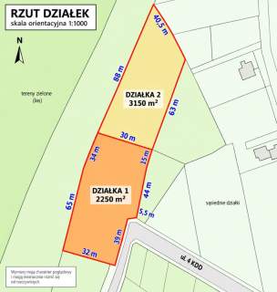 Duża działka 5400 m z potencjałem budowlanym