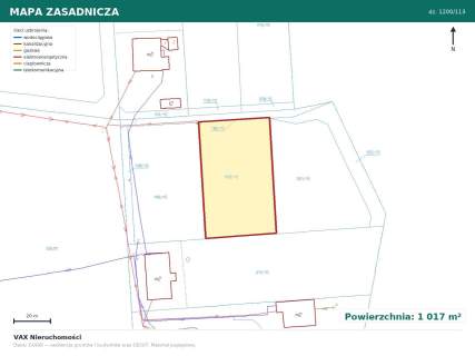 Działka na sprzedaż Mikołów, Bujaków 1 017 m