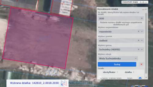 Działka budowlana 620m2- Wola Suchożebrska