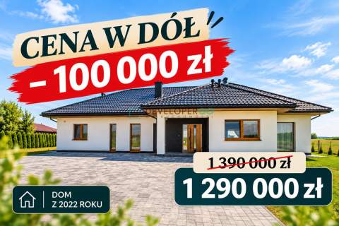 Komfortowy dom parterowy 155 m 4 sypialnie
