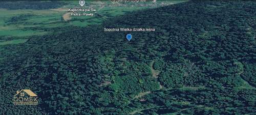 Działka leśna 807 m na sprzedaż   Sopotnia Wielka