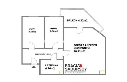 3-pokojowe mieszkanie z balkonem Żabiniec