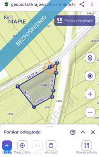 Działka budowlana z warunkami zabudowy 1330m Linów 1830/1