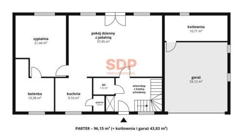 Dom wolnostojący z garażem 1372 m2 działka