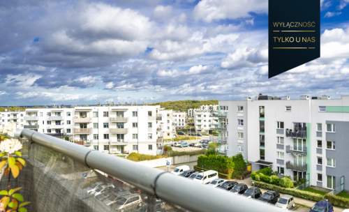 3 pokoje, balkon i 100 m wspólnego tarasu