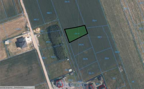 Działka budowlana 691 m2 w Borkach Siedleckich 
