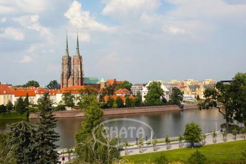 Ostrów Tumski za oknem balkon cisza w centrum