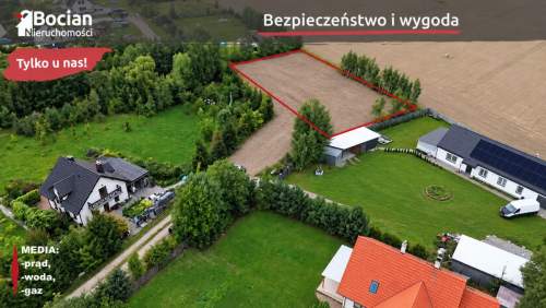 Duża, słoneczna działka z PnB w Bielkówku