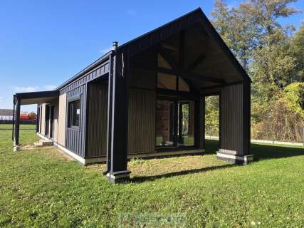 Nowoczesny dom 90 m w Golicach blisko natury