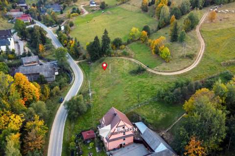 Łapszanka 779 m budowlana przy drodze