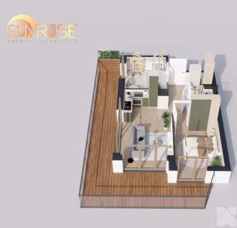 Sunrise Park Mieszkanie nr 2.6 3 pokoje 47,42 m2 balkon