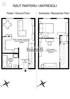 2-poziomowe 66m w centrum Siechnic Od zaraz