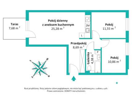 Nowoczesne, zadbane, taras, dwustronne, parking