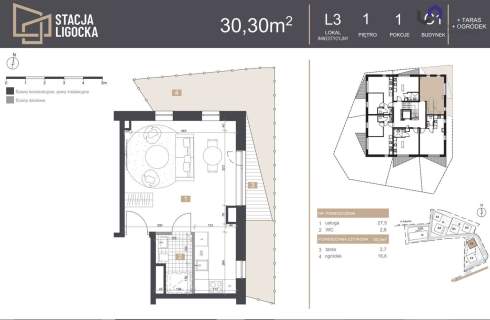 NOWE MIESZKANIA. 1 POKÓJ OGRÓDEK 16,6m2 23% VAT 