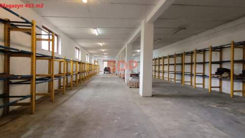 Księże Małe Magazyn 453 m2, 39x11 m, h 4,3 m