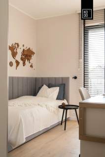 Wykończony apartament z antresolą i balkonem