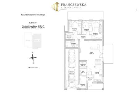 Parterowy dom z Garażem dwu stanowiskowym