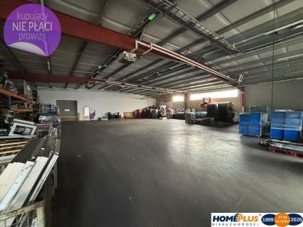 Hala 1100m2 grunt 1,6ha produkcja składy magazyny