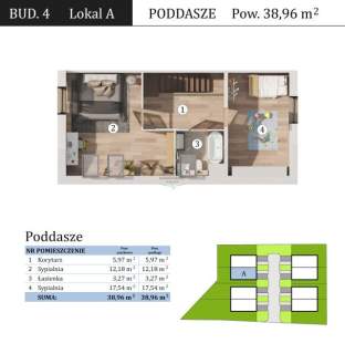 1/2 bliżniaka, 127,94 m2 z ogrodem, 5 sypialni, Jagodno