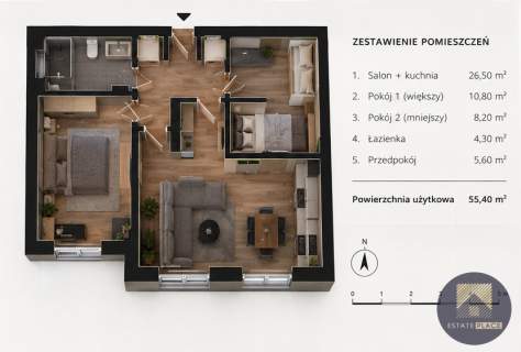 Mieszkanie na sprzedaż, 53 m2, Warszawa