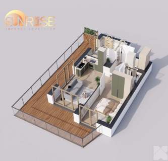 Sunrise Park Mieszkanie nr 1.5 3 pokoje 47,41 m2 balkon