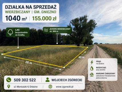działka budowalna Wierzbiczany