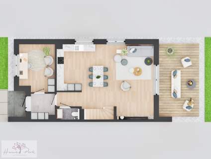 Nowe domy 112m2 z ogrodem przy lesie Pabianice
