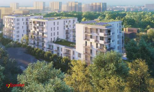 3 pokoje 60 m strefa dzienna 27 m duży balkon odbiór XI 202