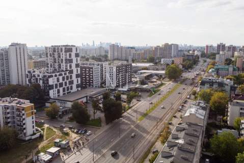 Kawalerka przy Placu Szembeka z widokiem na zieleń