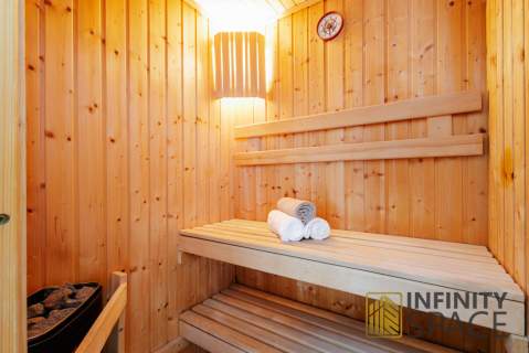 Dwupoziomowe 100m2 Sauna Kominek Garaż