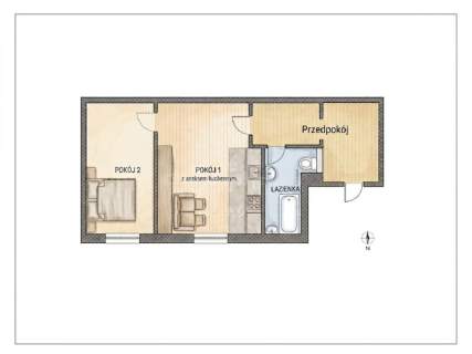 Mieszkanie na sprzedaż, 52,93 m2, Łódź