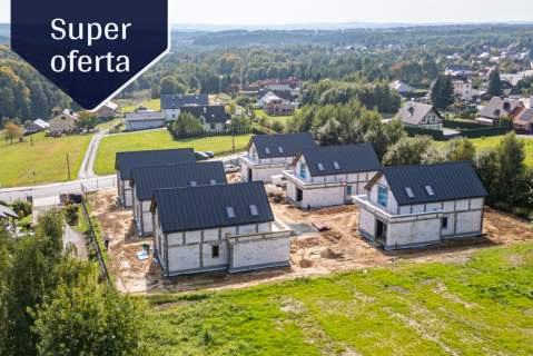 Nowoczesny dom 109 m z garażem Duże przeszkleni