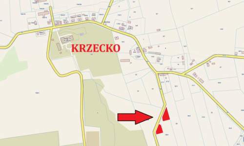 Działka budowlana na sprzedaż, 1214 m2, Krzecko