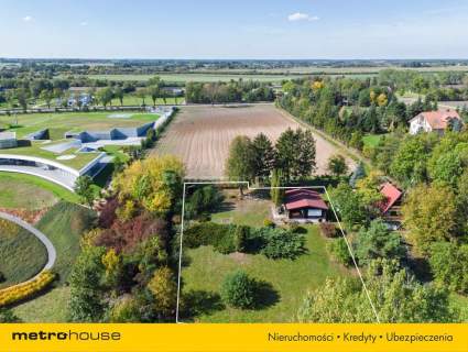 Działka 2032 m z domem z bali Widok na Narew
