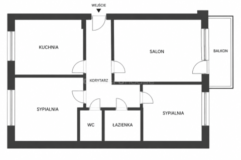 3 pokoje 63 m Wysoki standard Balkon