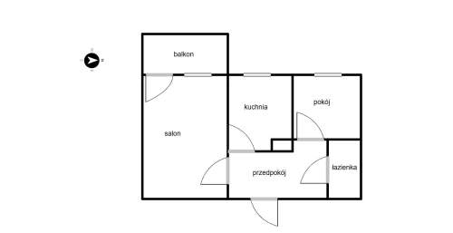 Mieszkanie 2pok, 45m2, ul.Raciborskiego,Ślichowice