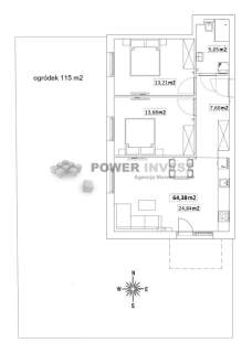3-pokojowe z ogródkiem 115m2, klimatyzacja, podłogówka, Czerwone...