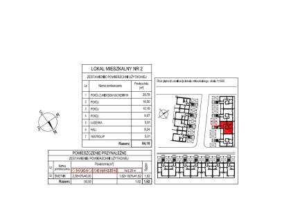 Apartament, 4 pok., 84,10 m2, Kielce, Maciejówka