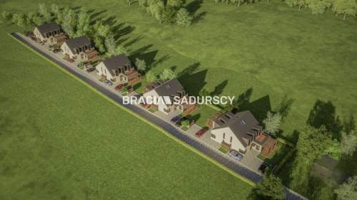 Działka z projektem na 5 bliźniaków