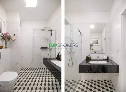 Salon z aneksem i sypialnia, taras