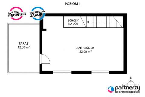 duży taras balkon, 2 poziomowe