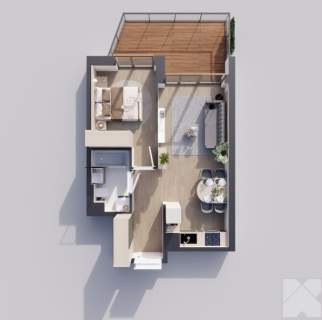Sunrise Park Mieszkanie nr 3.5 2 pokoje 39,43 m2 balkon